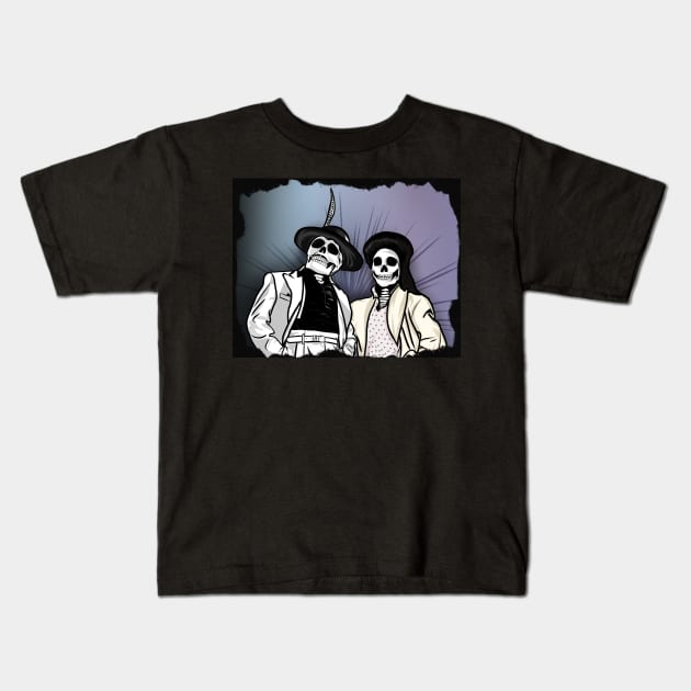 Zoot Suit Couple Kids T-Shirt by Tha_High_Society